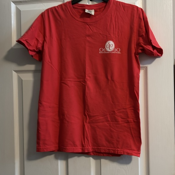 Southern couture road trippin jeep tshirt size small pinkish red - Picture 2 of 5